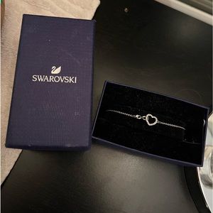 Swarovski Infinity Heart Silver Bracelet Brand New